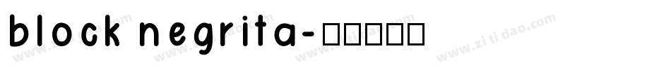 block negrita字体转换